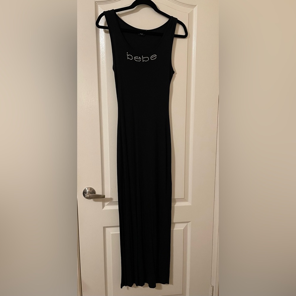 Bebe Elegant Black Sleeveless Dress